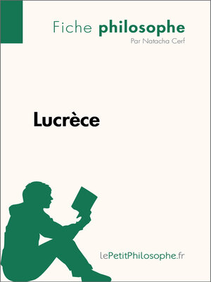 cover image of Lucrèce (Fiche philosophe)